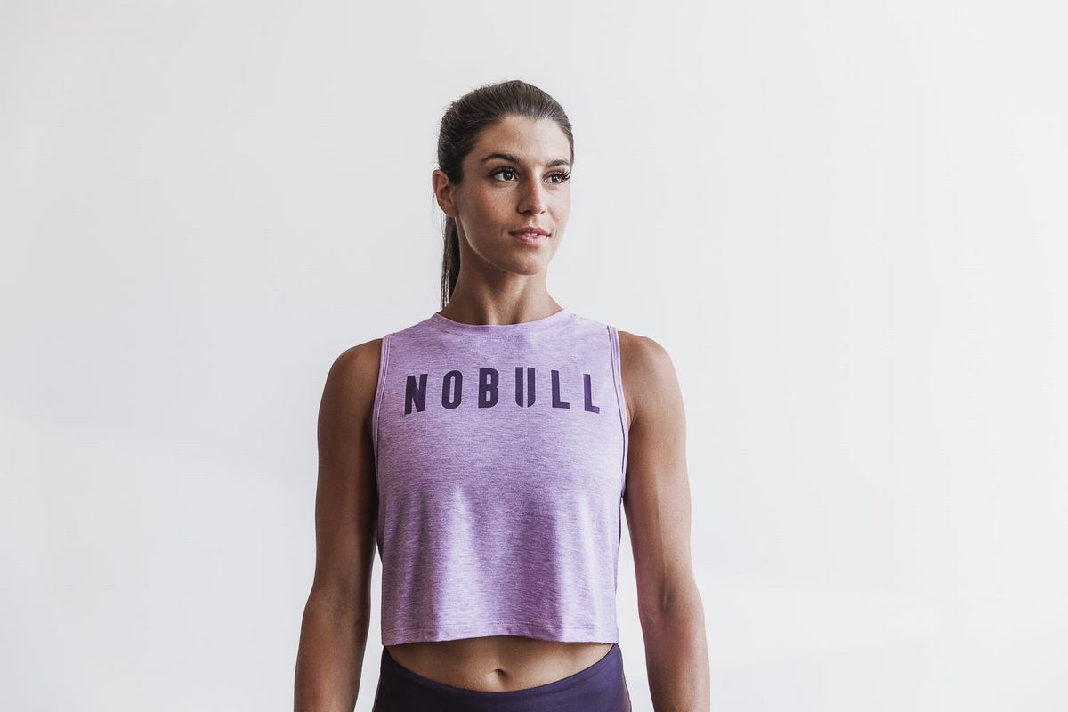 Nobull Muscle Women's Tank Tops Purple | Australia (RY1047)